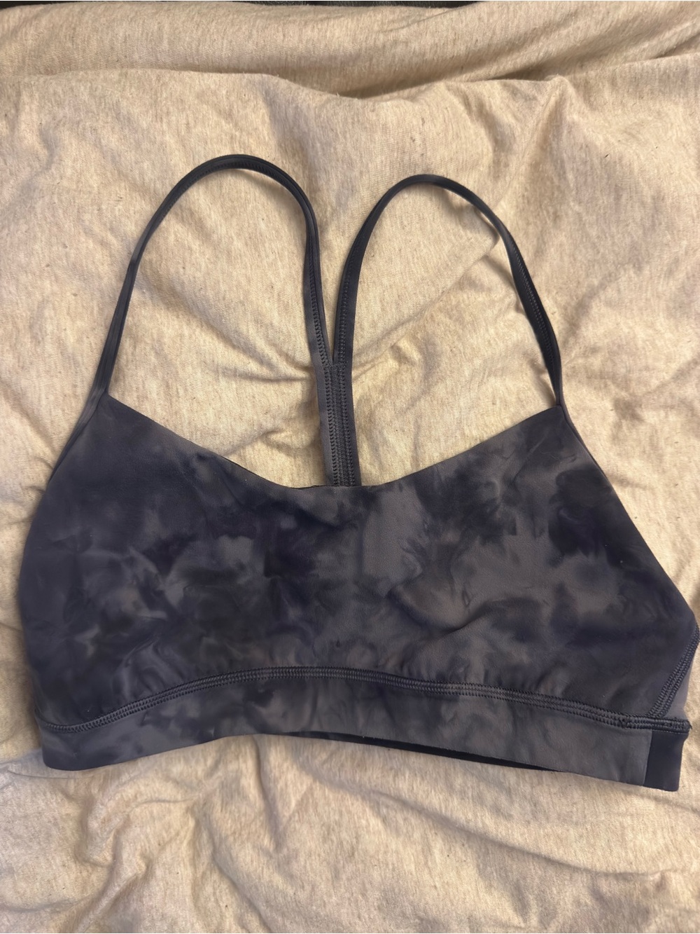 lululemon athletica Black Tie-Dye Sports Bralette